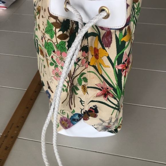 Rare Vintage Gucci Flora Print Bag - Picture 2 of 7